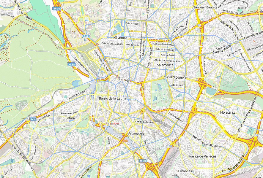 Stadtplan - Madrid: Attraktionen und Hotelbuchung