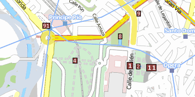 Stadtplan Sabatinis Gärten